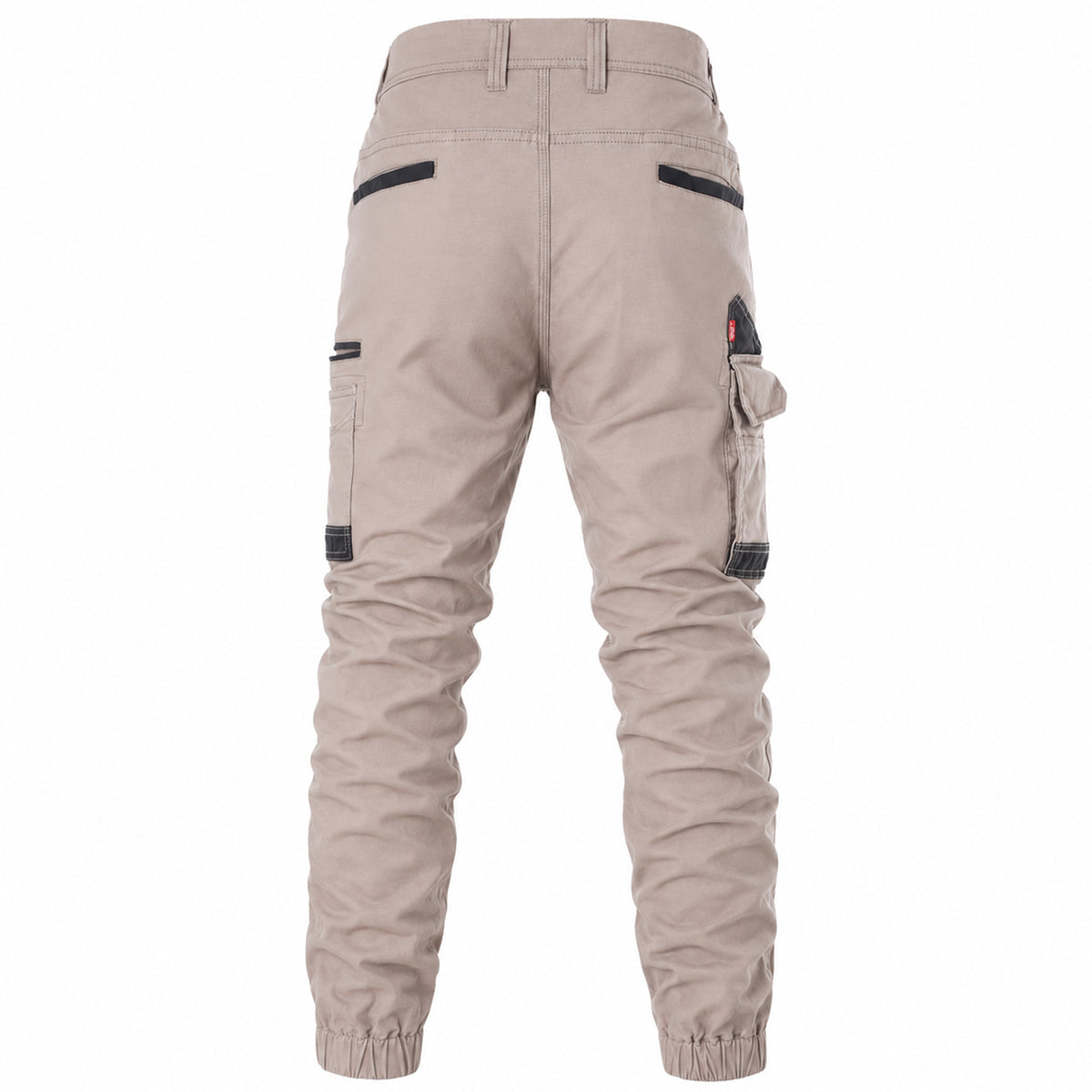 brumby work pants in khaki, back – Big Bee Workwear