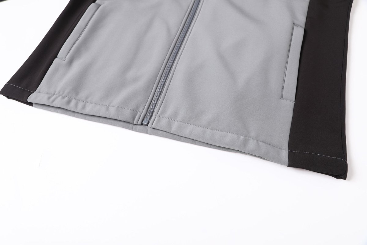 panel softshell jacket hem detail close-up – Big Bee Workwear
