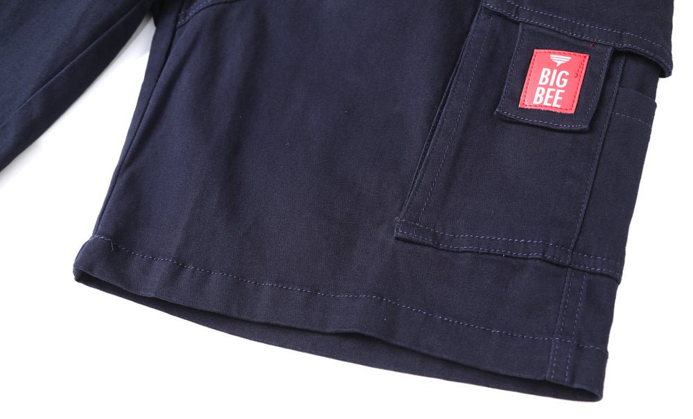 elite work shorts hem detail close-up – Big Bee Workwear