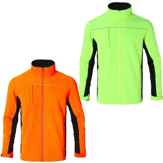 "panel-work softshell jacket, multi-colour options overview – Big Bee Workwear"