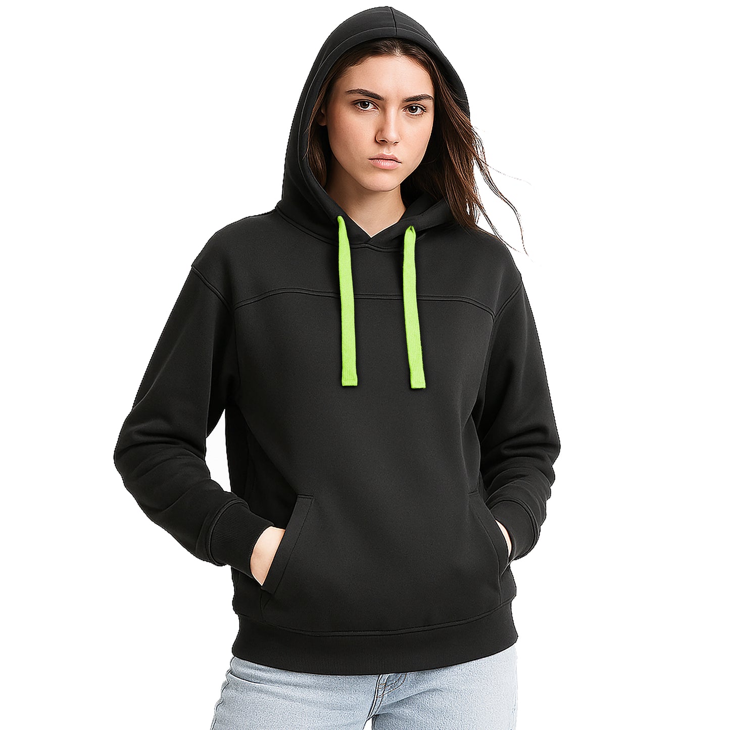 ISUSI Ladies Contrast Hoodie Jumper 12 Colours - Big Bee