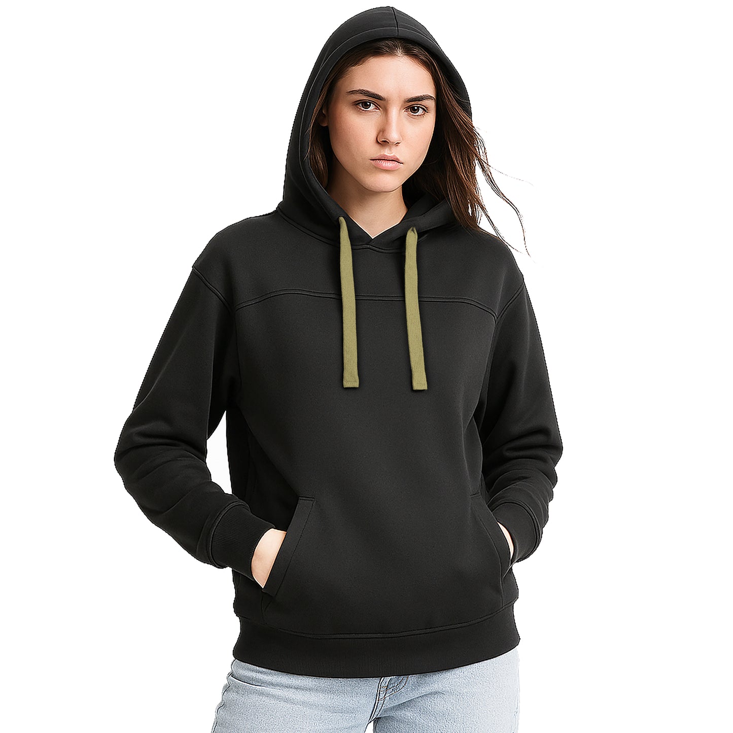ISUSI Ladies Contrast Hoodie Jumper 12 Colours - Big Bee