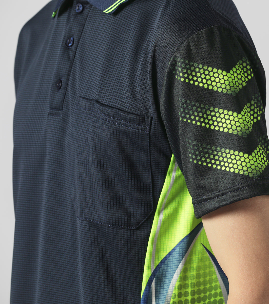 Big Bee Tech-Vent Mens Polo Shirts, Short Sleeve