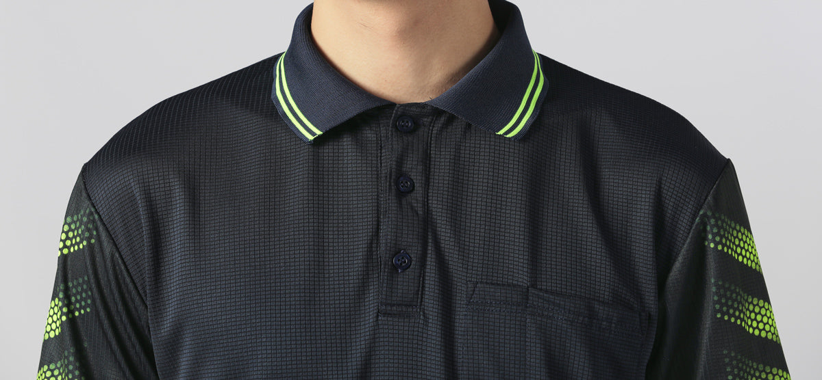 Big Bee Tech-Vent Mens Polo Shirts, Short Sleeve