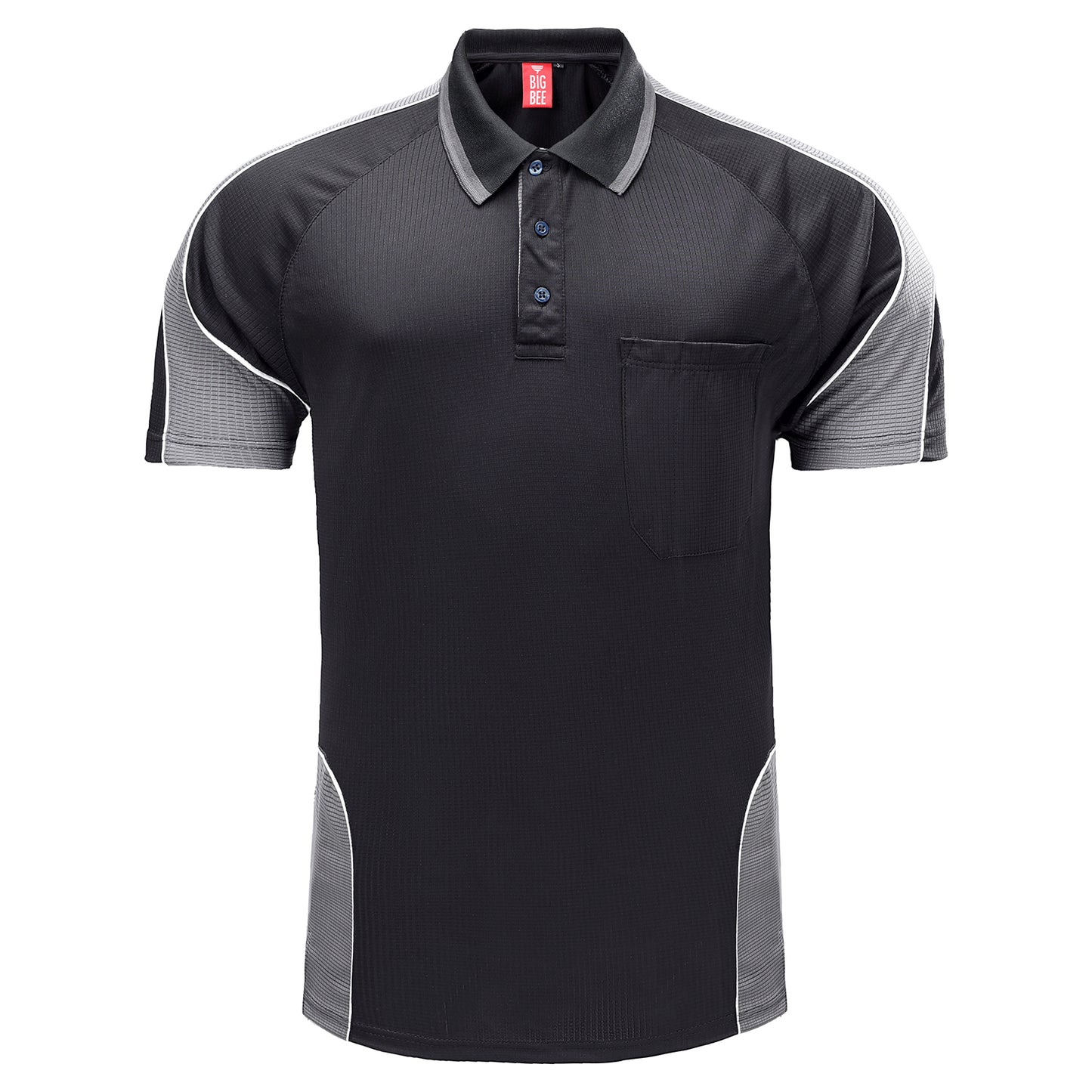 Big Bee PANEL Mens Polo Shirts, Short Sleeve