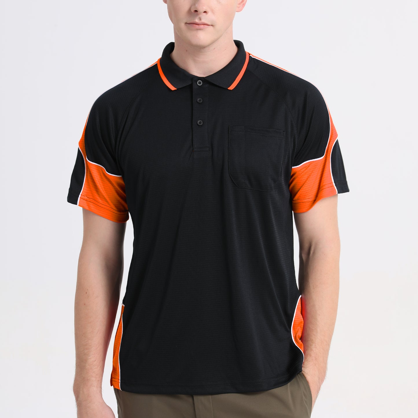 Big Bee PANEL Mens Polo Shirts, Short Sleeve
