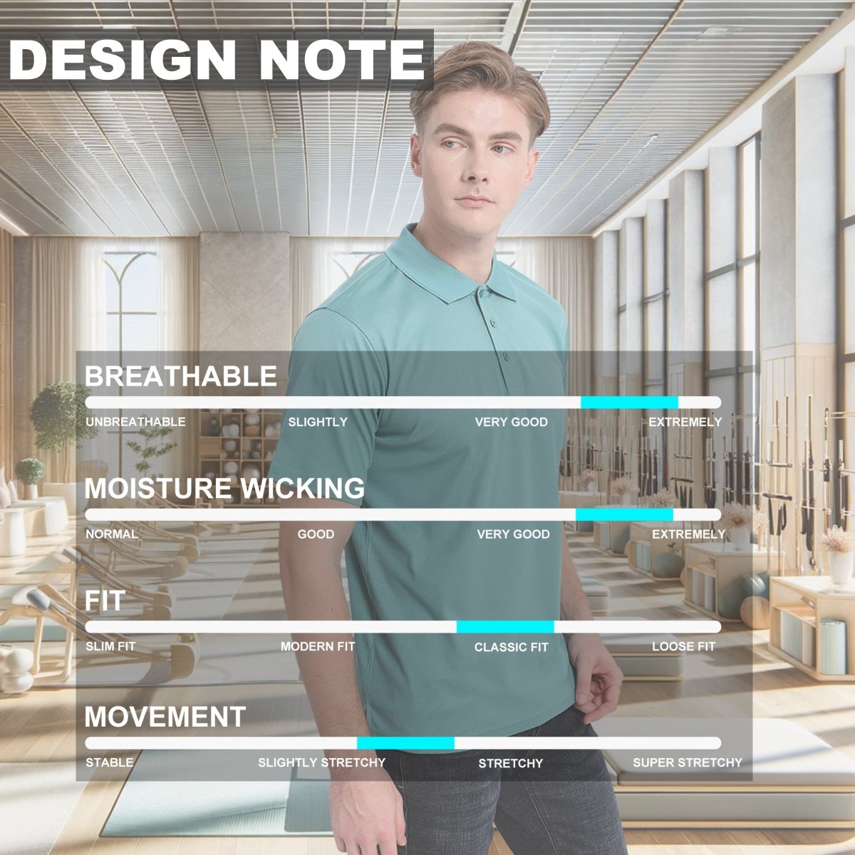 Men’s Plain polo shirt, Short Sleeve, design notes – Big Bee Workwear