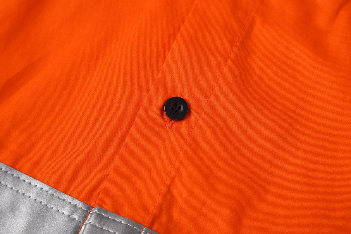 Big Bee Hi Vis Work Shirt Reflective Tape, Light Weight Cotton - Big Bee