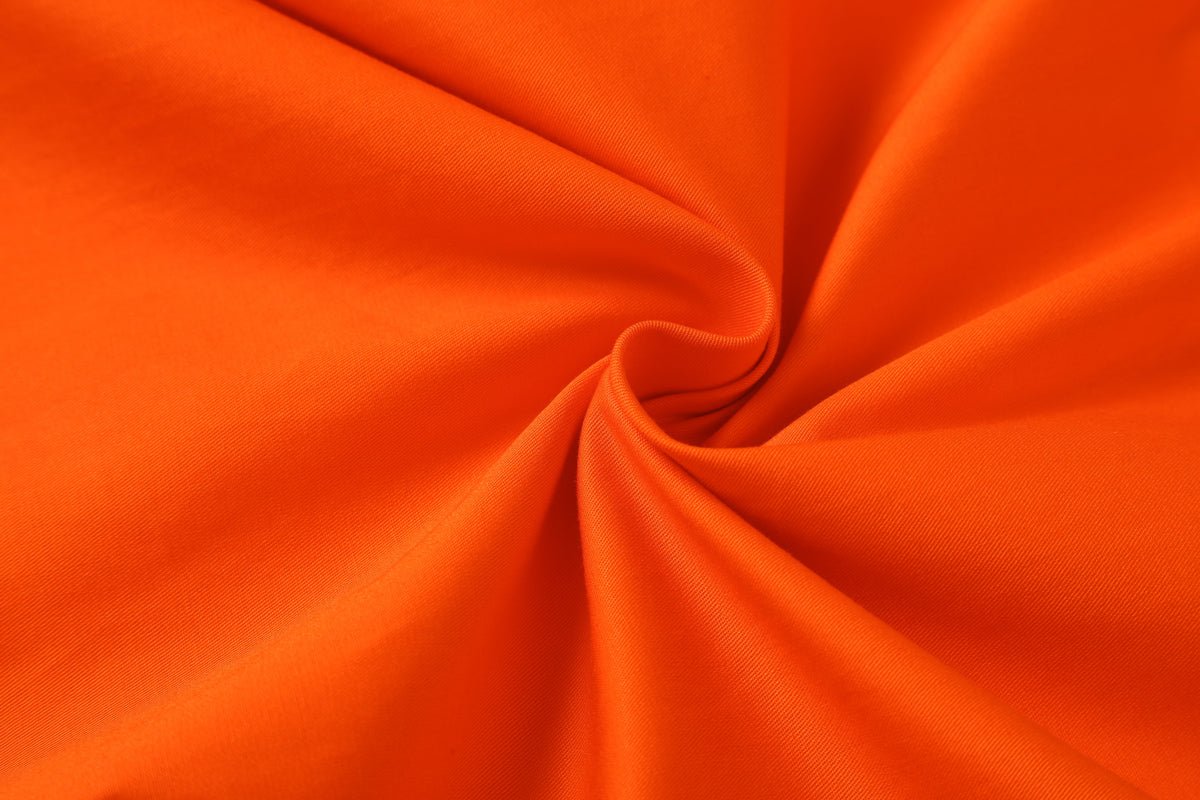 Hi-Vis Long Sleeve Work shirt fabric texture close-up – Big Bee Workwear