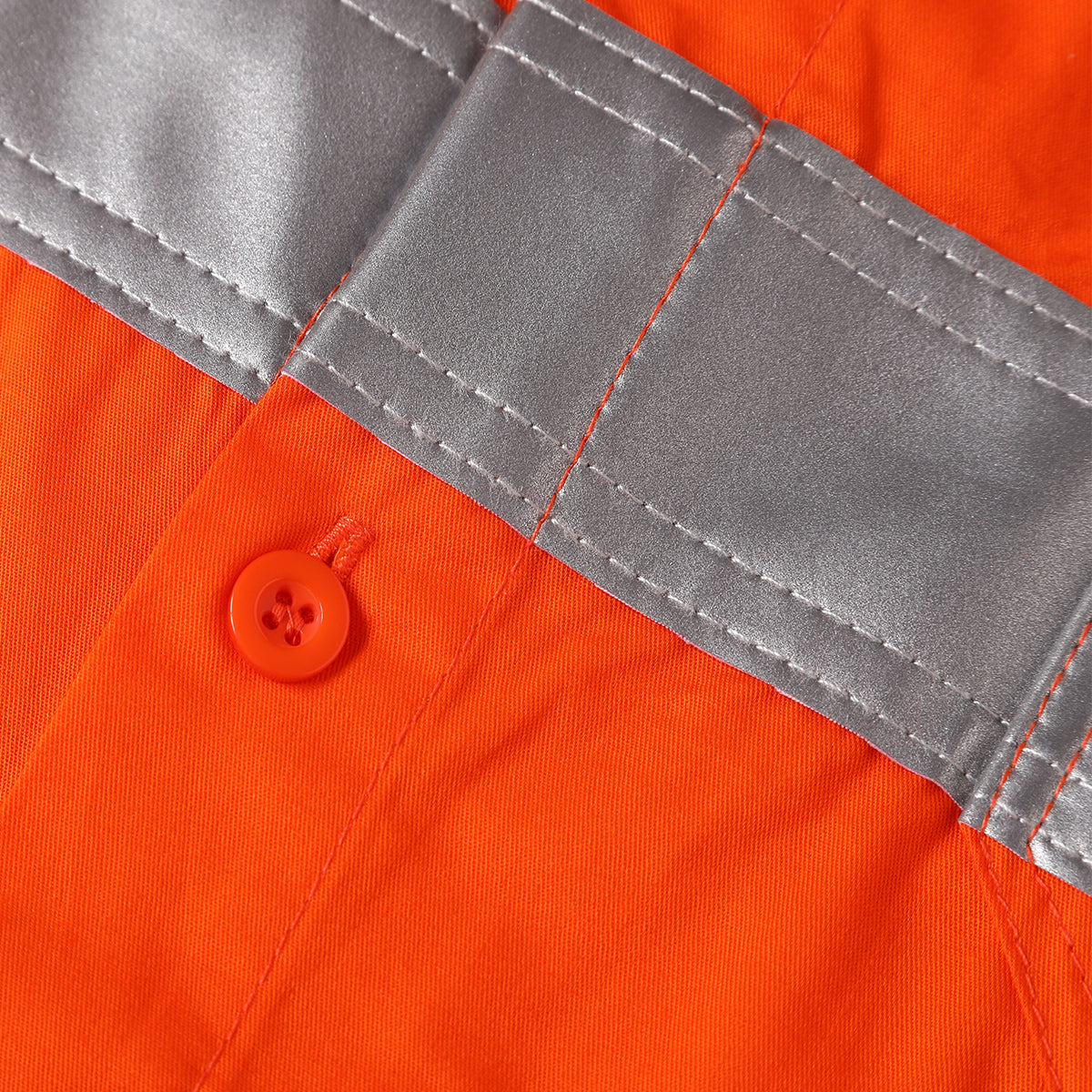 Big Bee Hi-Vis Shirts Orange H Pattern Reflective, VIC Railway