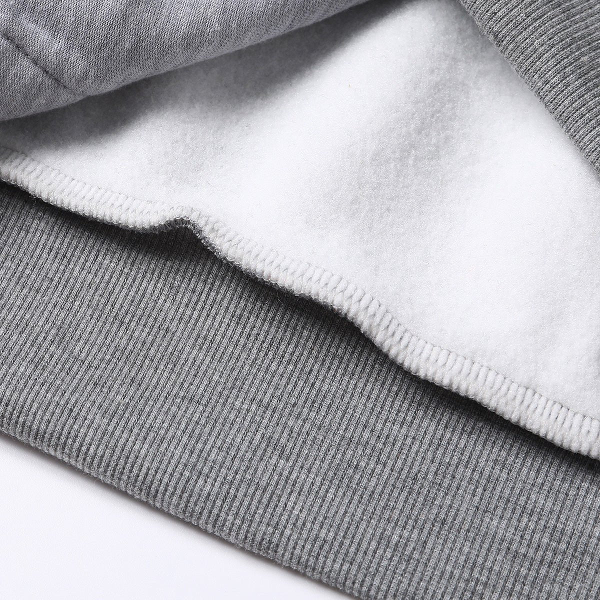 Ladies Panel Full Zip Hoodie Jumper, Contrast Sleeve, fabric texture close-up – Big Bee Workwear