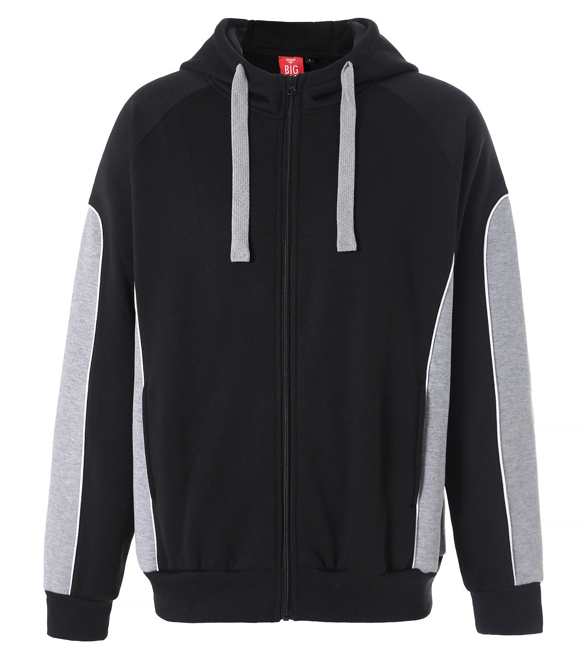 Big Bee PANEL Hoodie Jumper, Full Zip - Big Bee