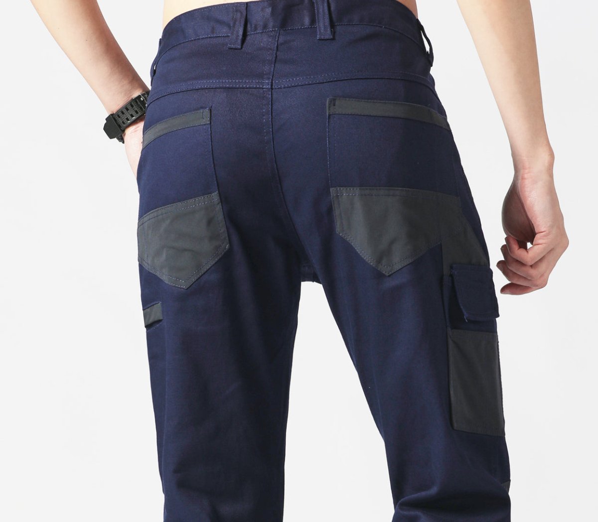street work pants pocket detail close-up – Big Bee Workwear