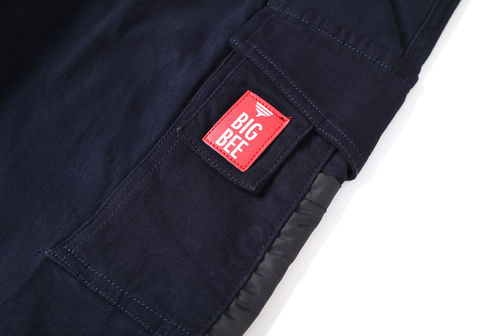 Big Bee Men’s ELITE Work Pants – Cuffed Cargo Trousers with Reinforced Charcoal Trim