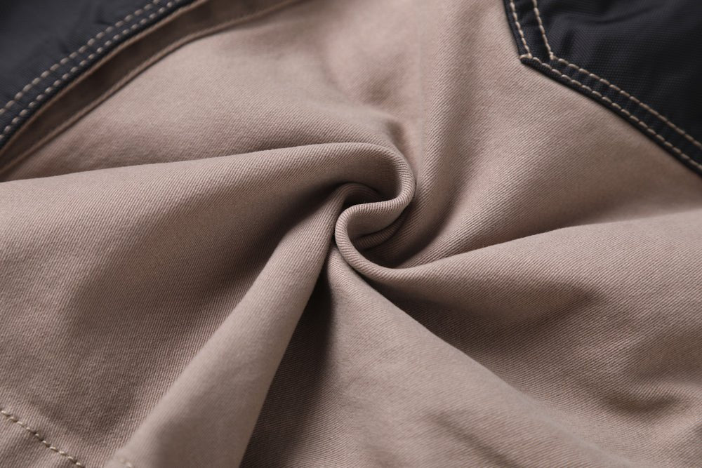 elite work shorts fabric texture close-up – Big Bee Workwear