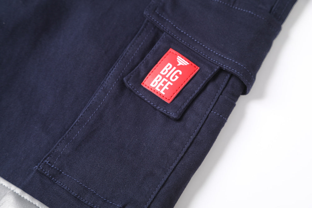 Big Bee Men’s ELITE Work Pants – Reflective Tape, Cuffed Cargo Trousers