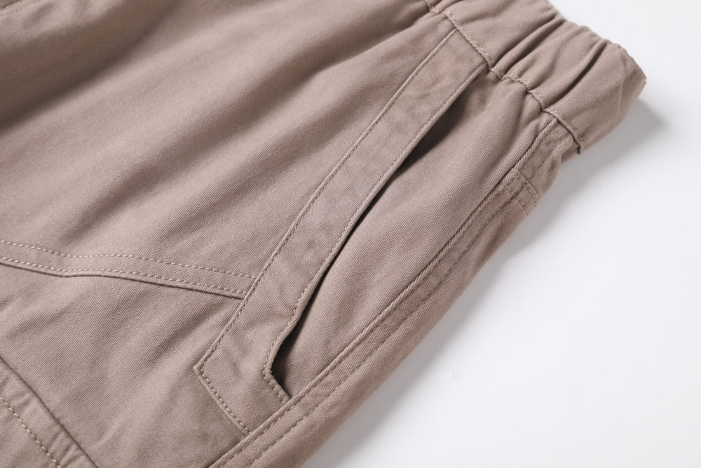 Big Bee Men’s ELITE Work Pants – Cuffed Cargo Trousers, Stretch Cotton Drill
