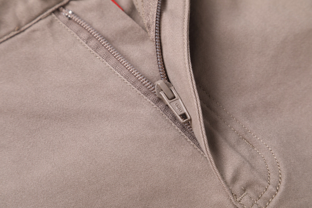 Big Bee Men’s ELITE Work Pants – Cuffed Cargo Trousers, Stretch Cotton Drill