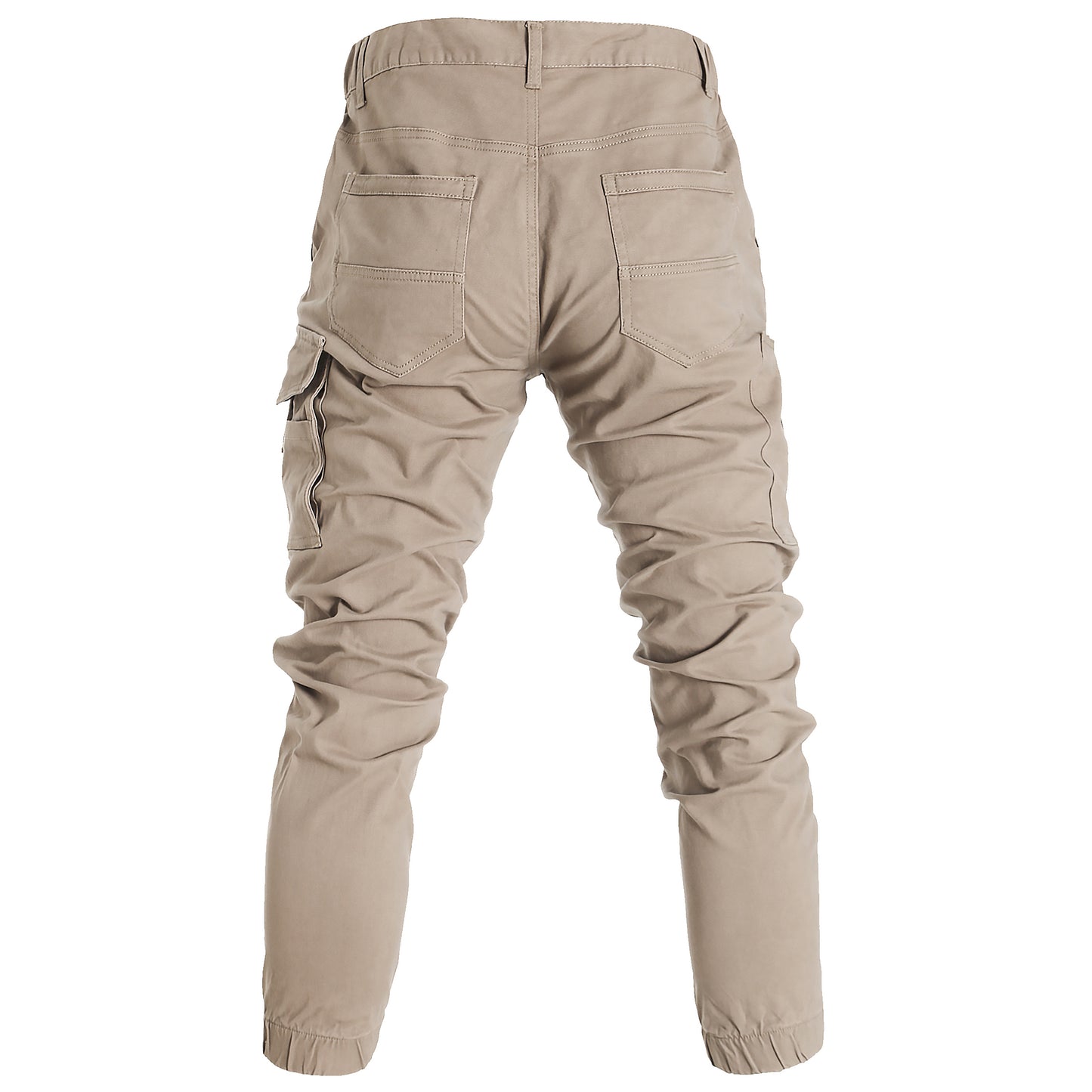elite work pants in khaki, back – Big Bee Workwear