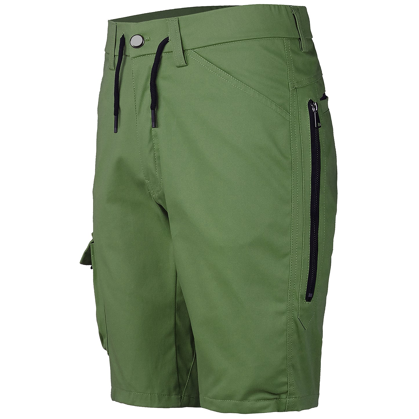 warp work shorts in Olive Green, front – Big Bee Workwear