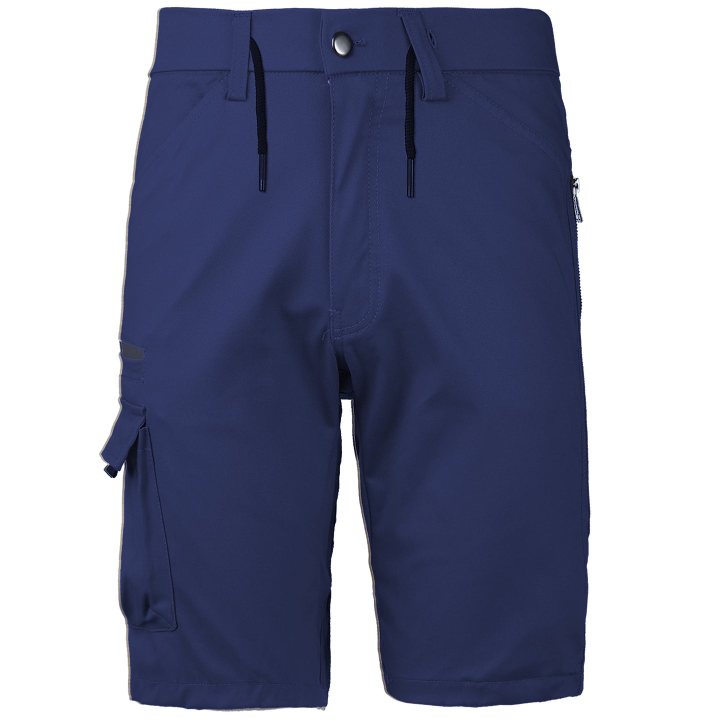 warp work shorts in navy, front – Big Bee Workwear