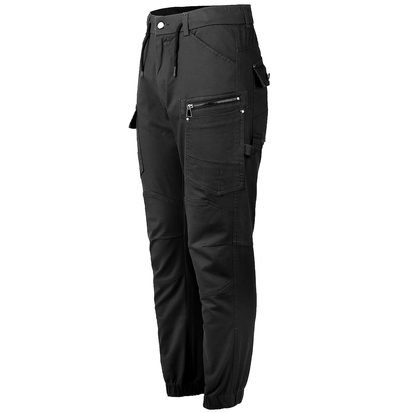 utility work pants in black, front – Big Bee Workwear