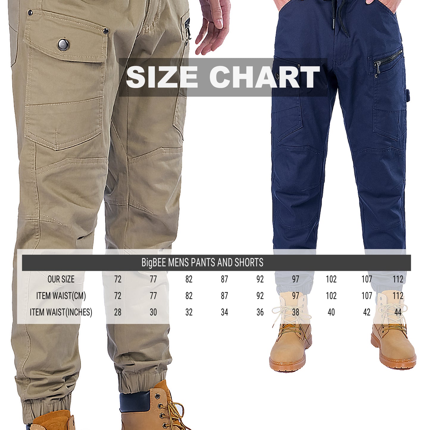utility work pants size chart – Big Bee Workwear