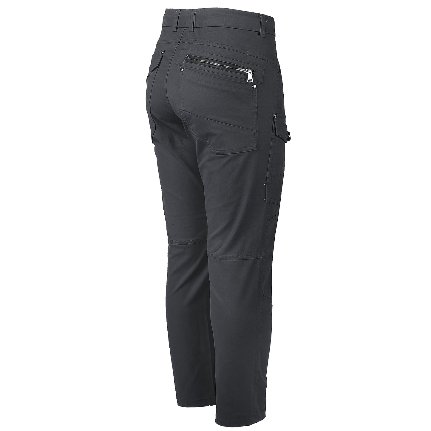 utility work pants in black, back angle – Big Bee Workwear