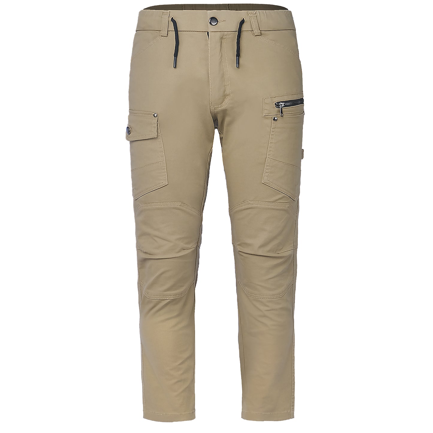 utility work pants in khaki, front – Big Bee Workwear