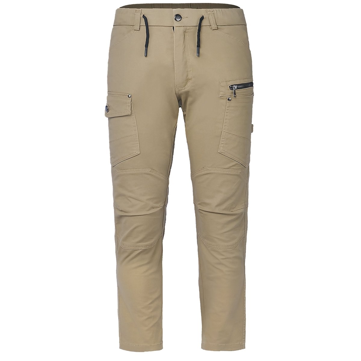 utility work pants in khaki, front – Big Bee Workwear