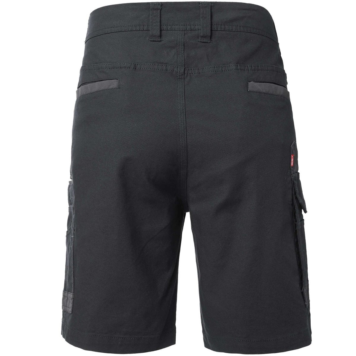 brumby work shorts in black, back – Big Bee Workwear