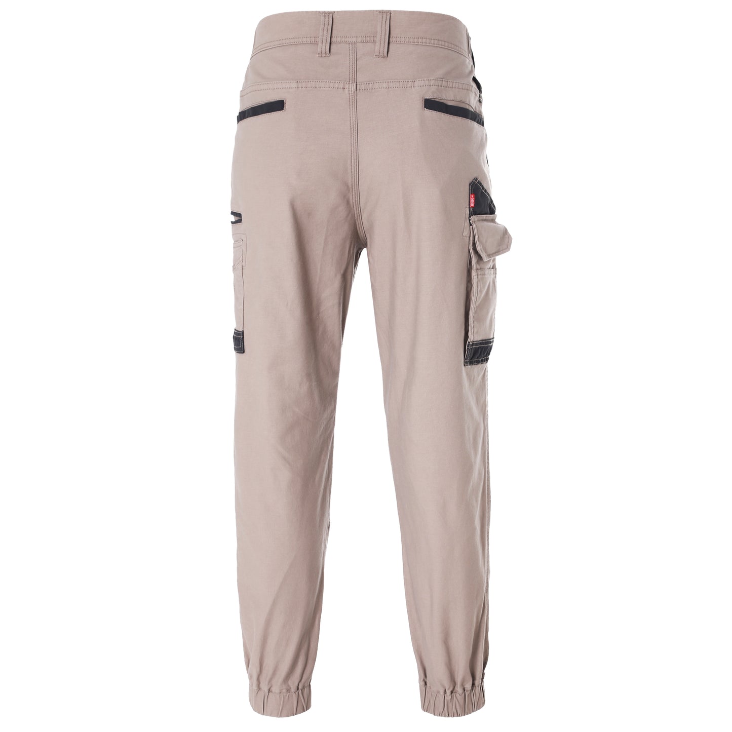 brumby work pants in khaki, back – Big Bee Workwear
