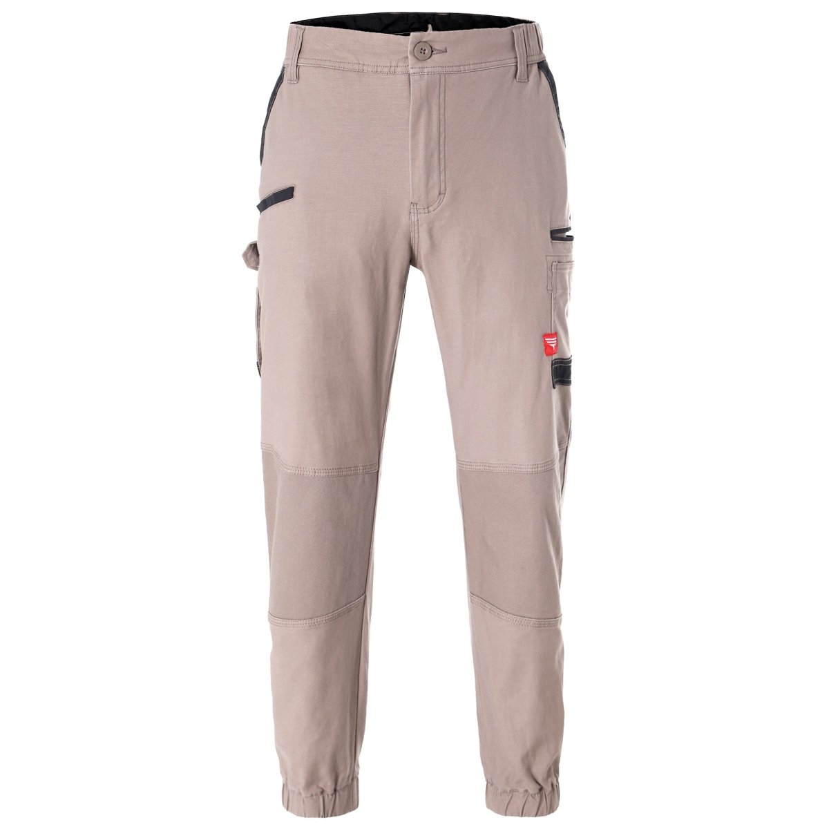 brumby work pants in khaki, front – Big Bee Workwear