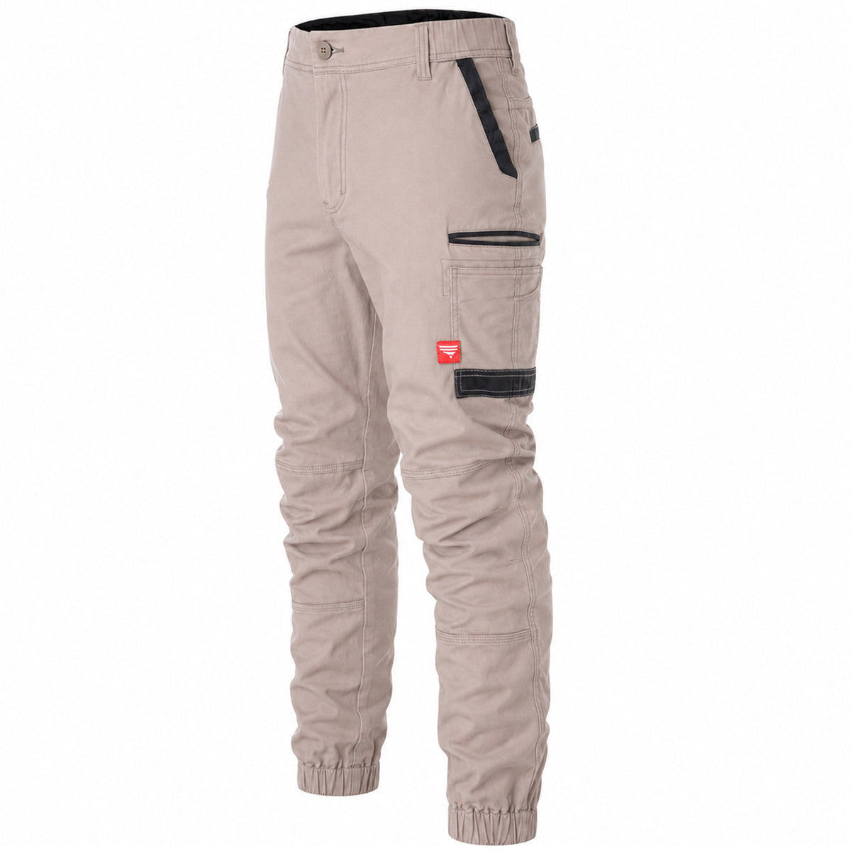 brumby work pants in khaki, side – Big Bee Workwear