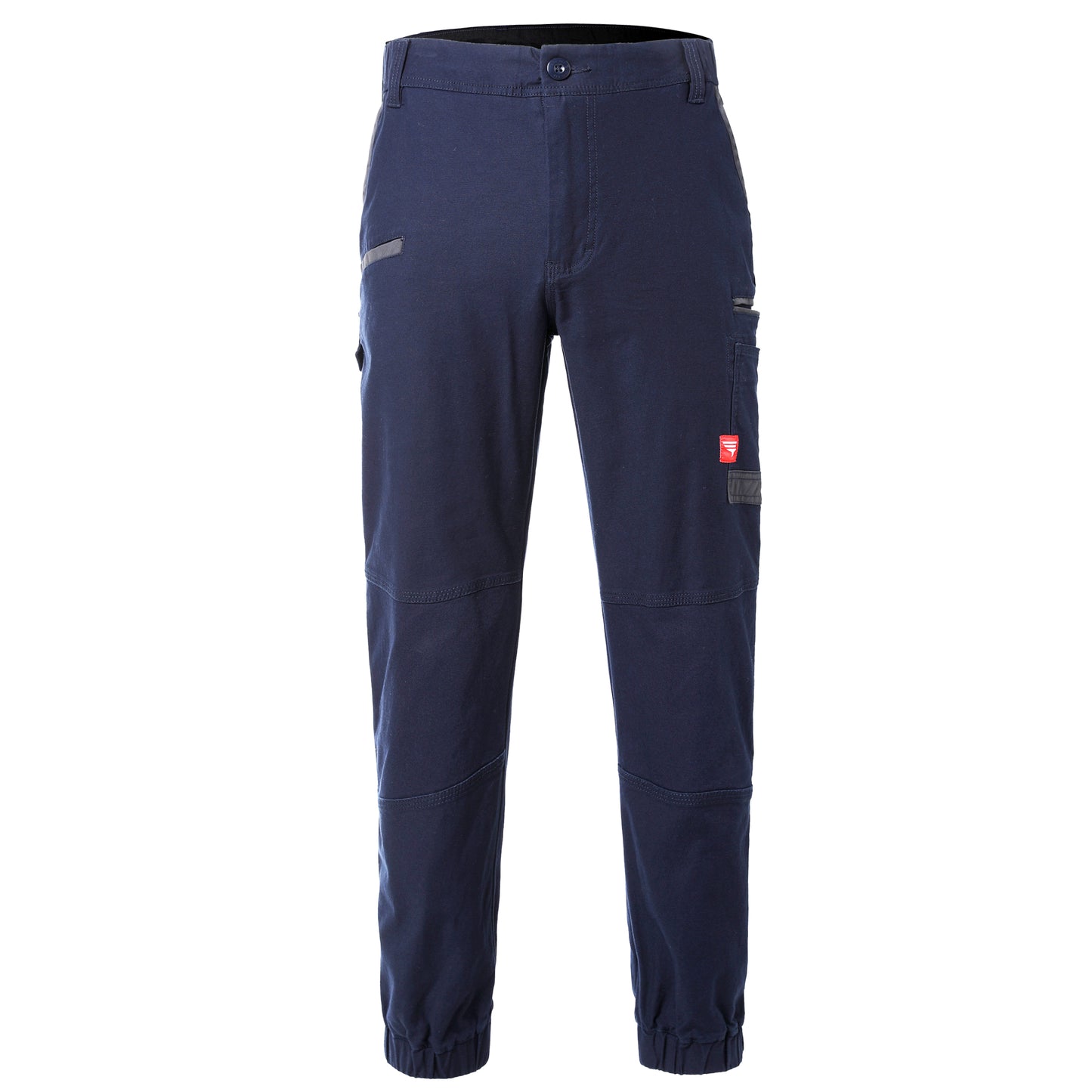 brumby work pants in navy blue, front – Big Bee Workwear