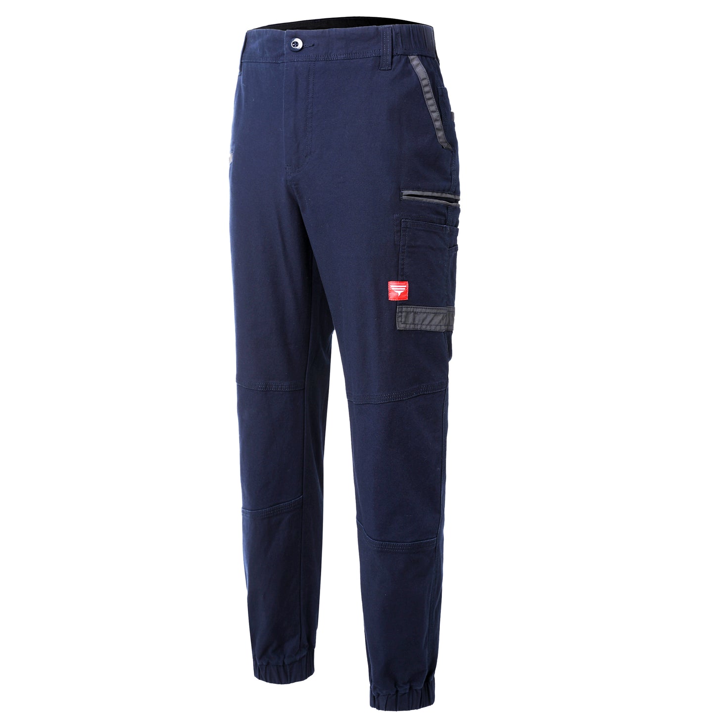 brumby work pants in navy blue, side – Big Bee Workwear