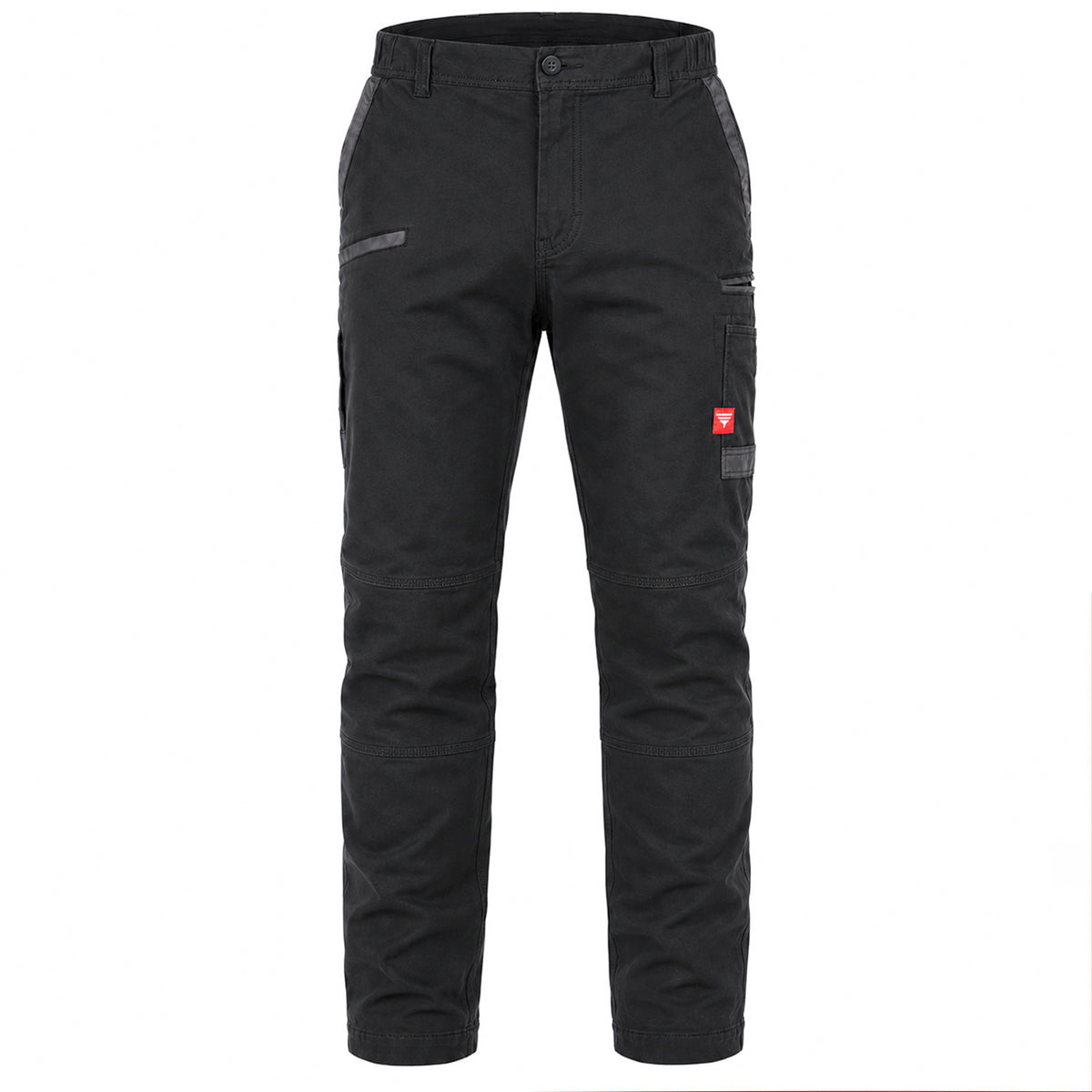 brumby work pants in black, front – Big Bee Workwear