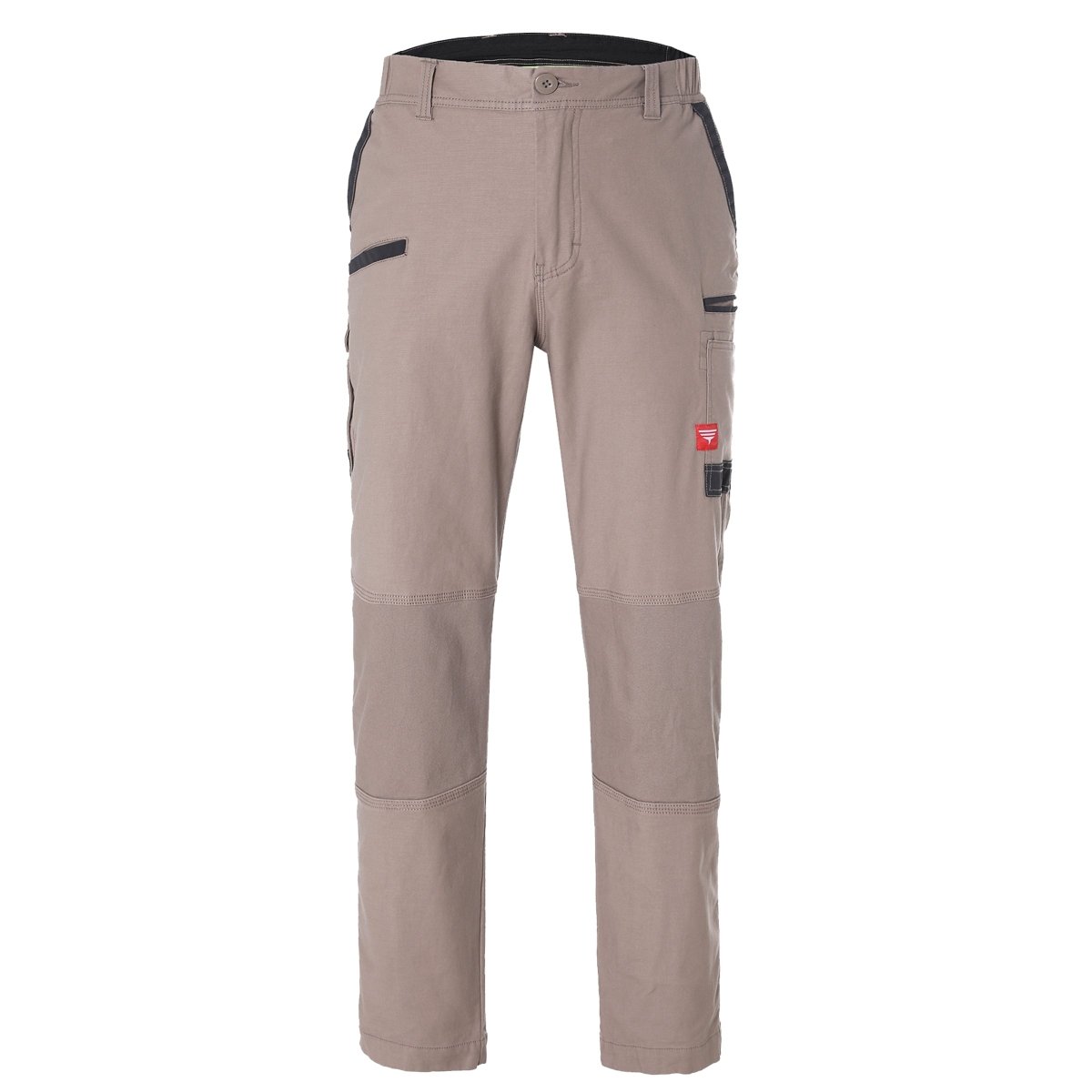 brumby work pants in khaki, front – Big Bee Workwear