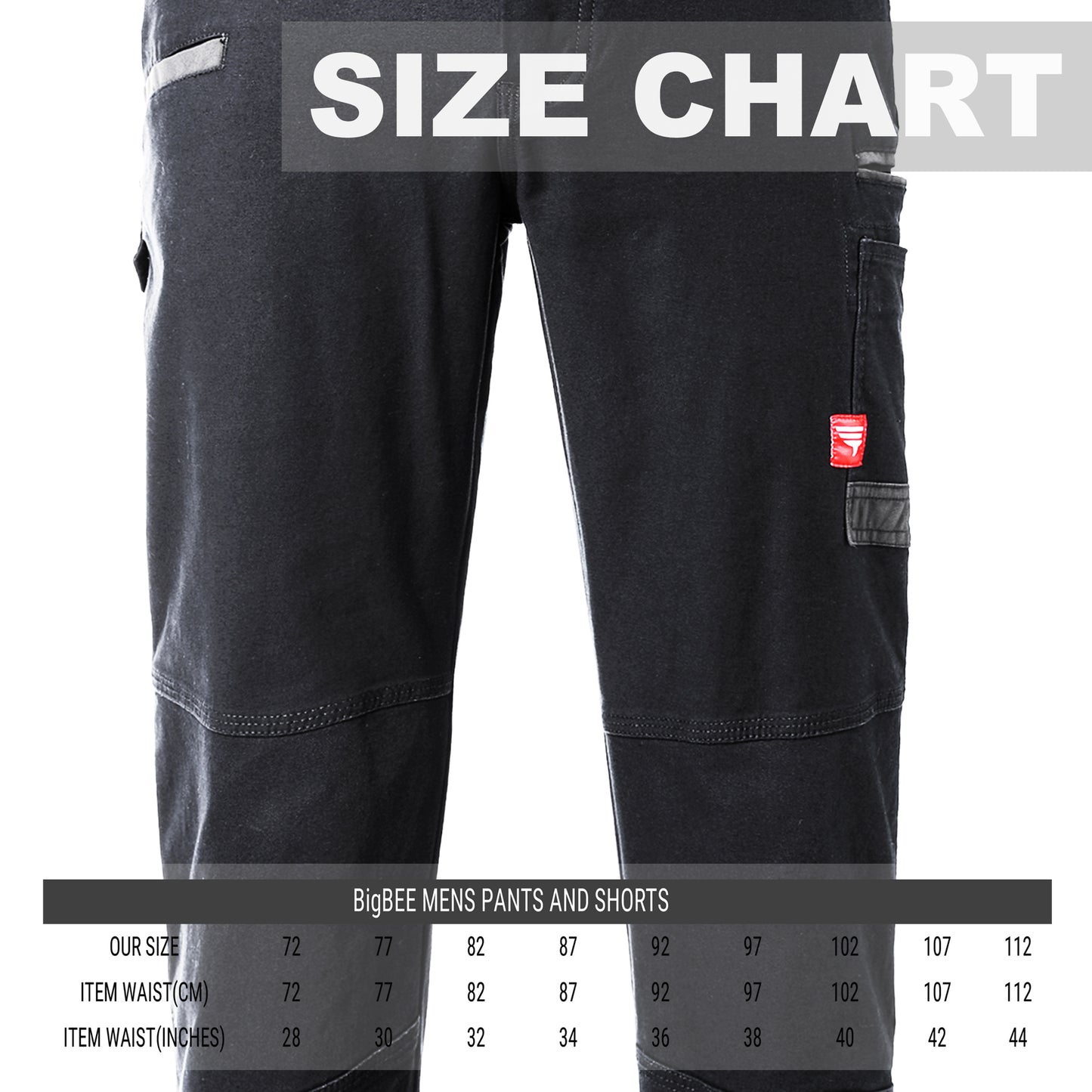 brumby work pants size chart – Big Bee Workwear