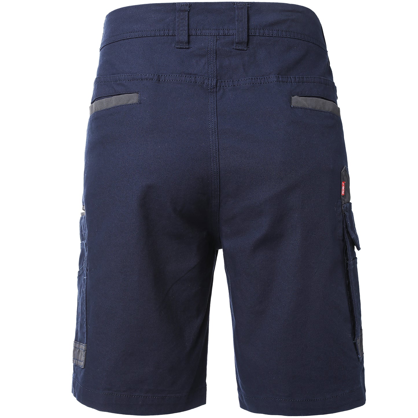 brumby work shorts in navy blue, back – Big Bee Workwear