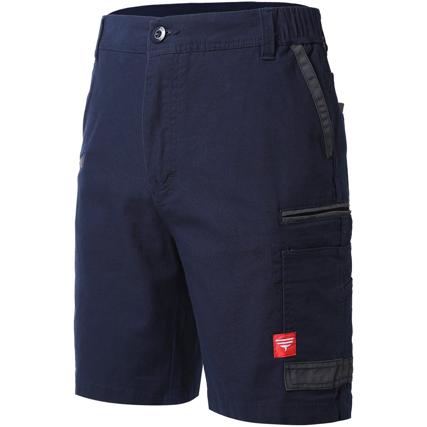 brumby work shorts in navy blue, front – Big Bee Workwear