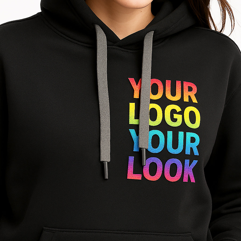 Big Bee custom logo printing – DTF print and embroidery on polos, hoodies and uniforms for Aussie teams and businesses.