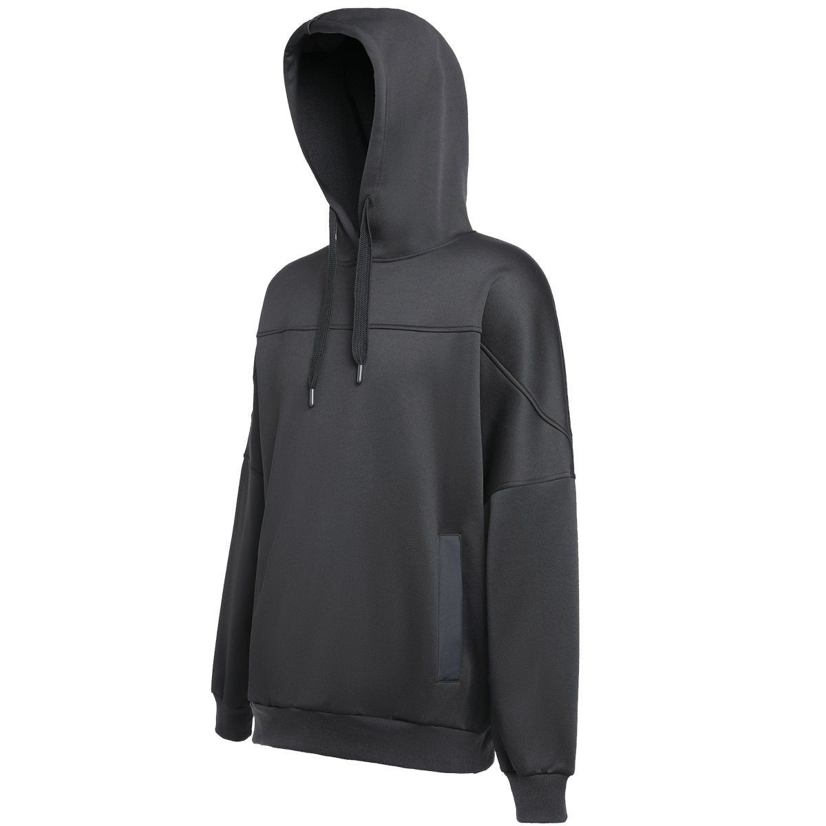 ladies fly hoodie in black, front – Big Bee Workwear