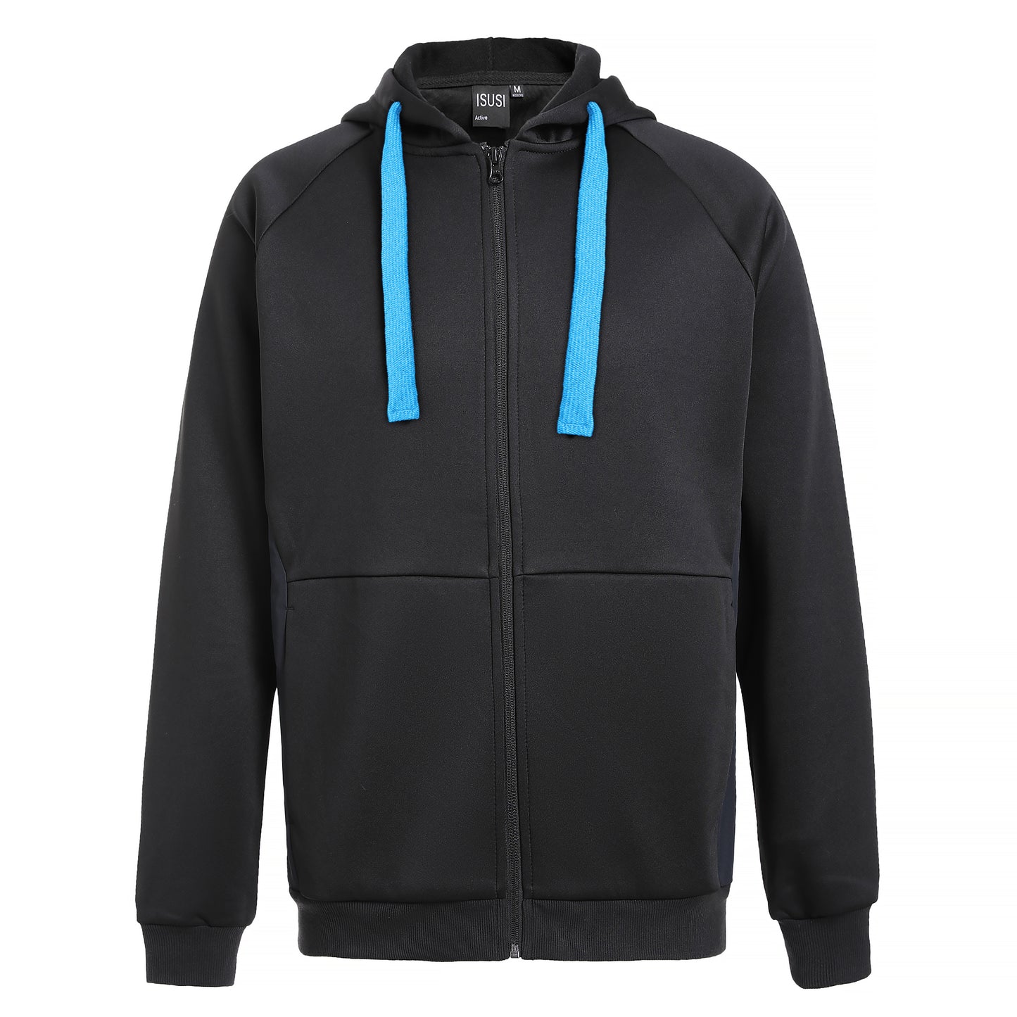 ISUSI Contrast Hoodie Jumper – Full Zip Fleece, 13 Colours