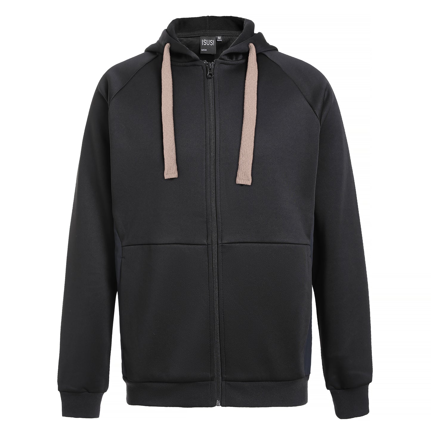 ISUSI Contrast Hoodie Jumper – Full Zip Fleece, 13 Colours