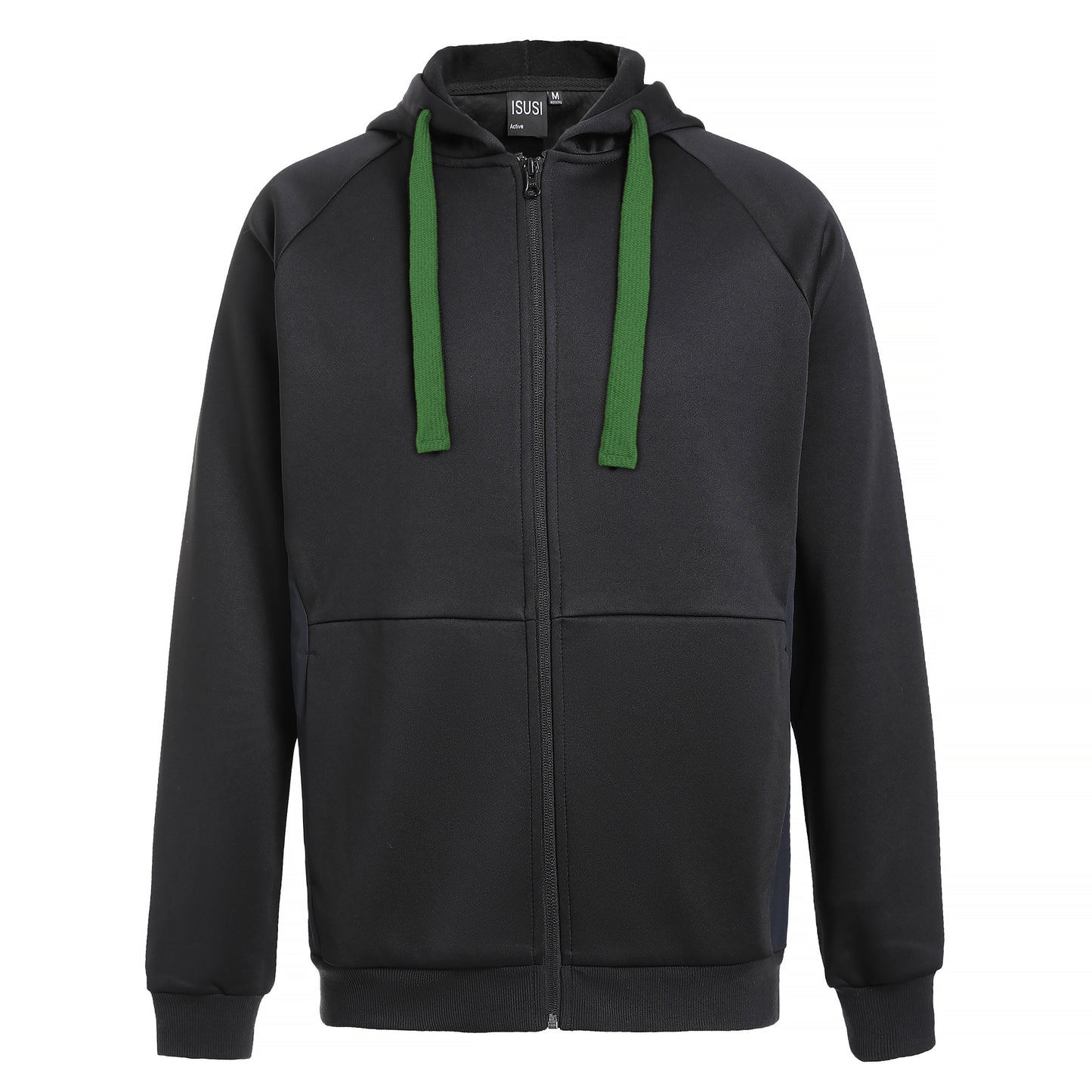 ISUSI Contrast Hoodie Jumper – Full Zip Fleece, 13 Colours