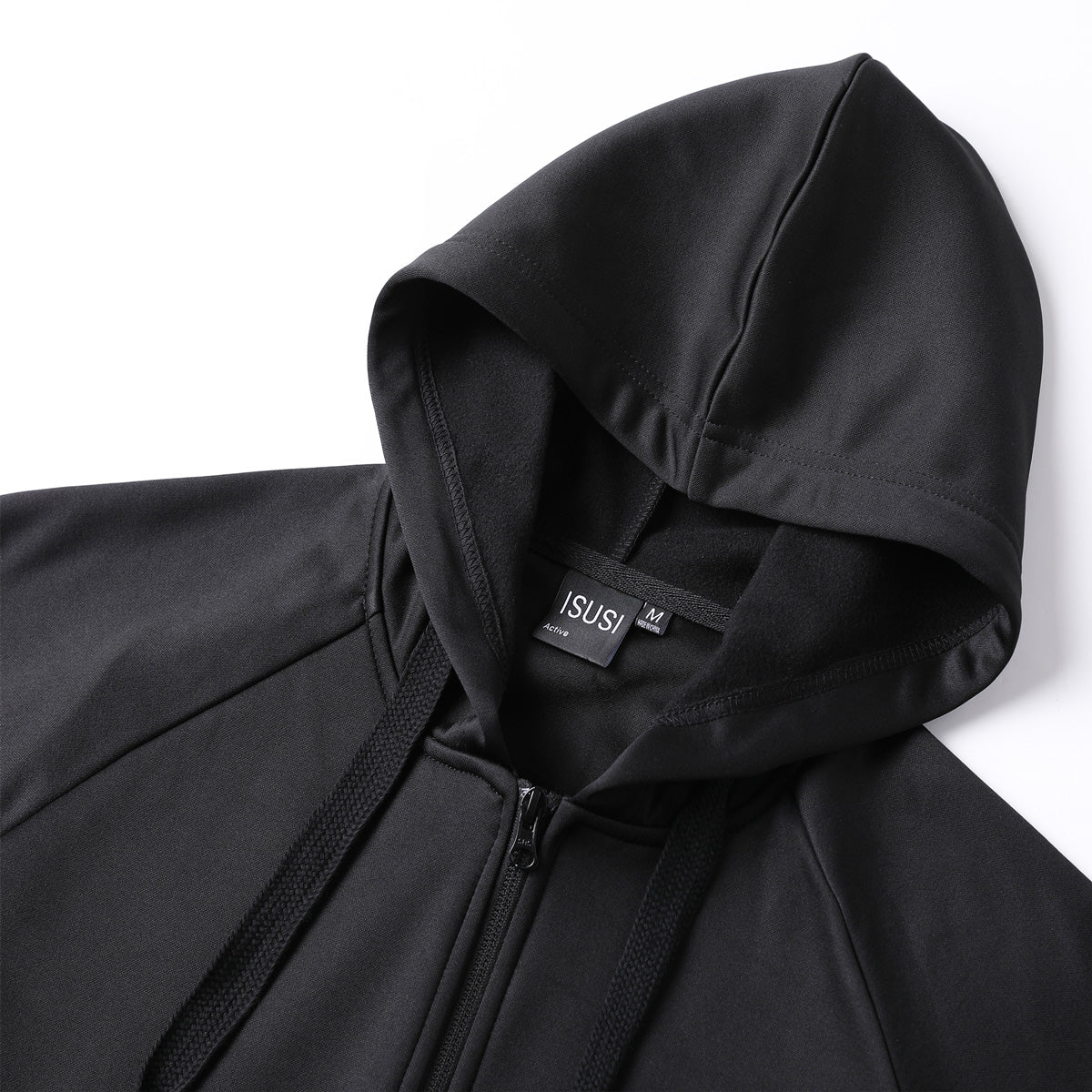 ISUSI Contrast Hoodie Jumper – Full Zip Fleece, 13 Colours