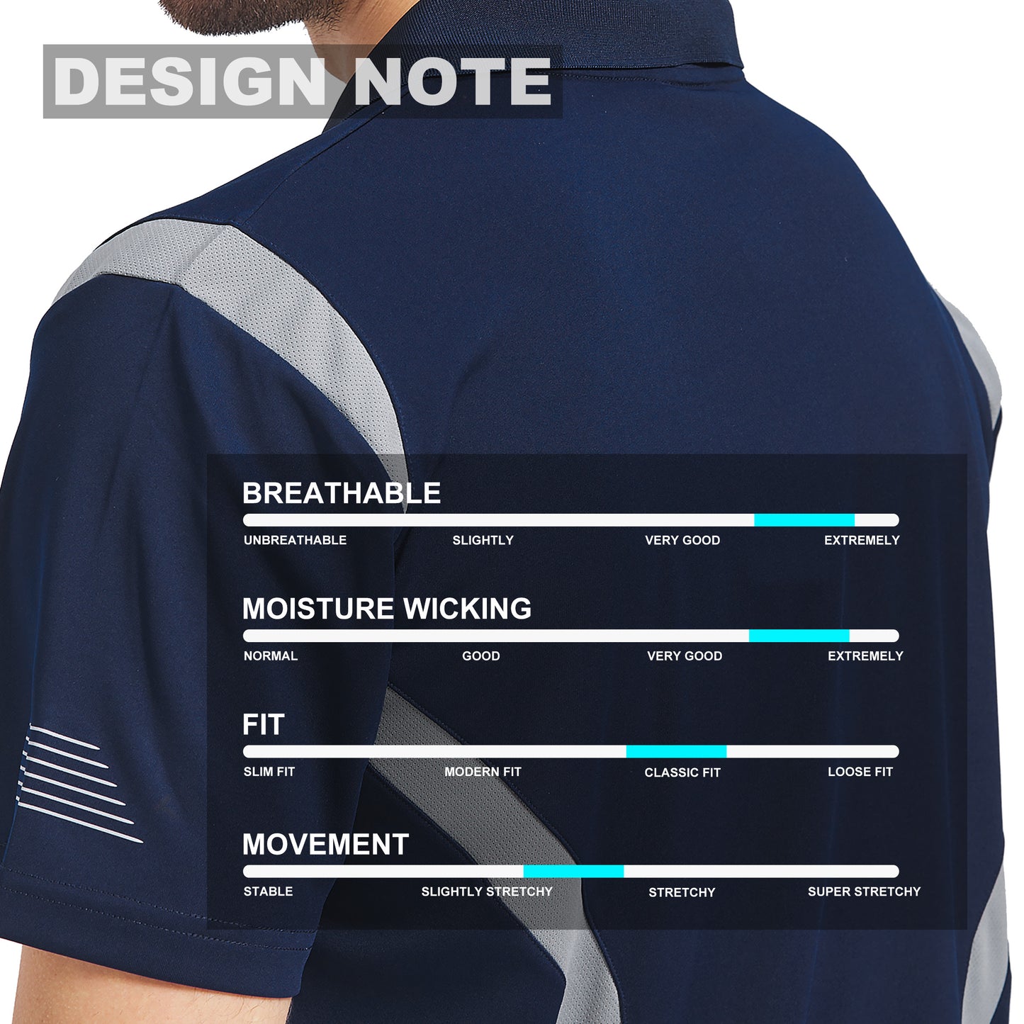 ISUSI Summit Men’s Polo Shirt – Short Sleeve, Moisture-Wicking, Multiple Colours