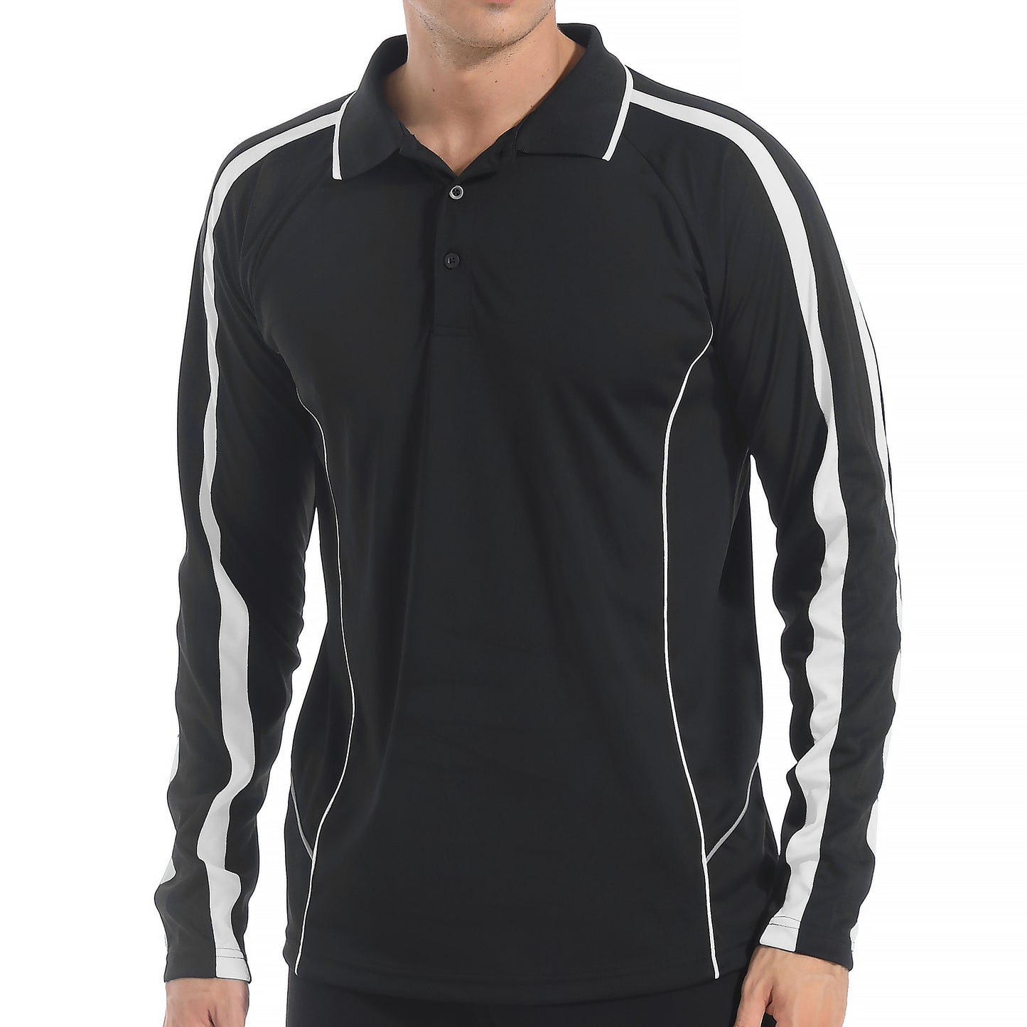 ISUSI Flow Mens Polo Shirts, Long Sleeve