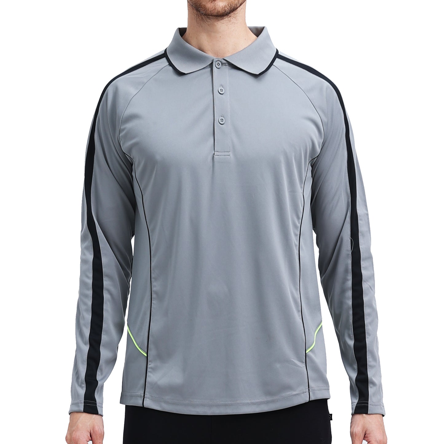 ISUSI Flow Mens Polo Shirts, Long Sleeve